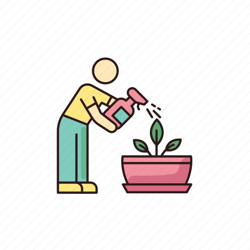 Care, growth, houseplant, mist, moisturize, plant, spray icon - Download on Iconfinder