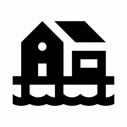 Building, estate, home, house, pile, property, water icon - Download on Iconfinder