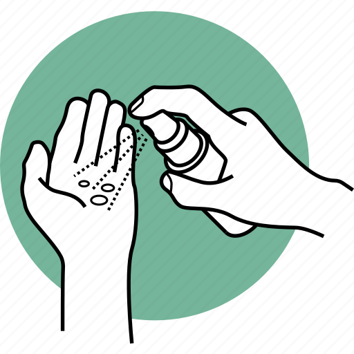 Disinfect, hand, hands, sanitize, sanitizer, spray, sterilize icon - Download on Iconfinder