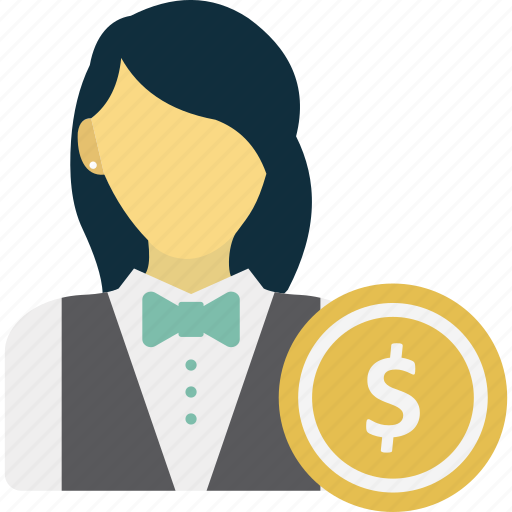 Business woman, entrepreneur, financer, investor icon - Download on Iconfinder
