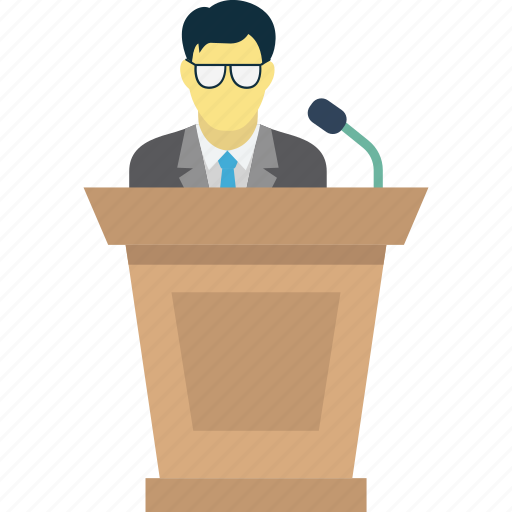 Conference, hr orientation, lecture, speech icon - Download on Iconfinder