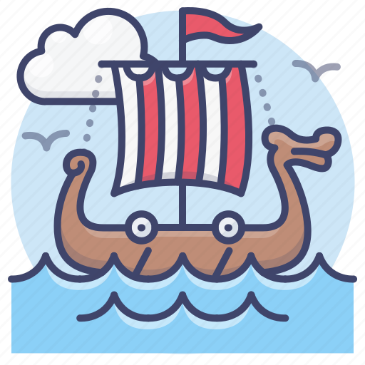 Viking, ship, pirate, sailing icon - Download on Iconfinder