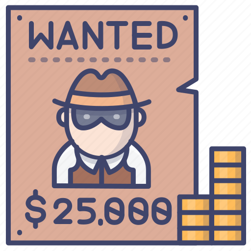 Wanted, list, reward, bounty, hunter icon - Download on Iconfinder