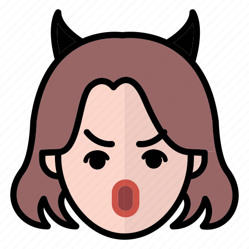 Angry, emoji, human face, woman1 icon - Download on Iconfinder