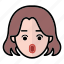 emoji, human face, surprise, woman1 