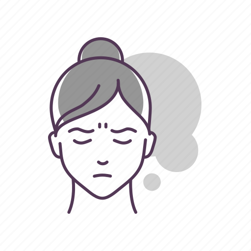 Emoji, face, feeling, girl, grief icon - Download on Iconfinder