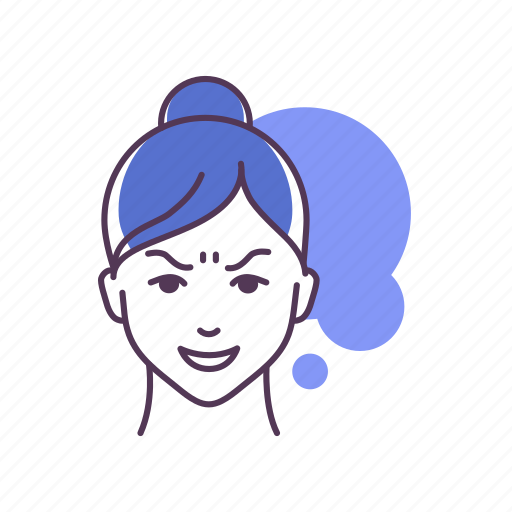 Emoji, face, feeling, girl, gloat icon - Download on Iconfinder