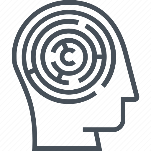 Brain, head, inside, maze, mind, profile, puzzle icon - Download on Iconfinder