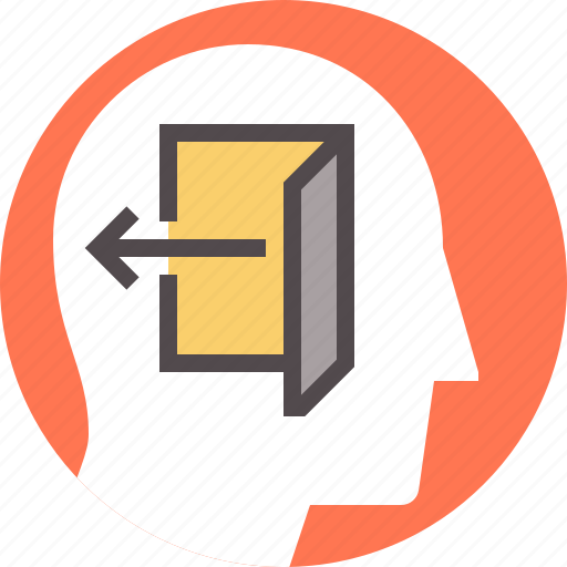 Door, empty, mind, out, thoughts, throw, your icon - Download on Iconfinder