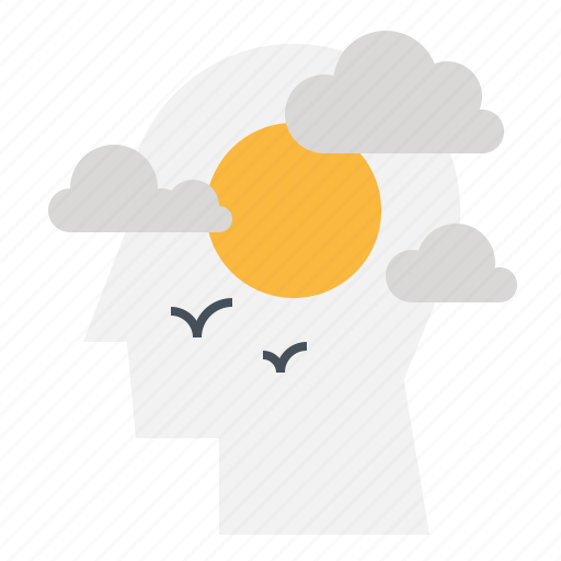 Emotion, happiness, head, human, mind, sun, thinking icon - Download on Iconfinder
