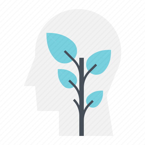 Expand, growth, head, human, mind, plant, thinking icon - Download on Iconfinder