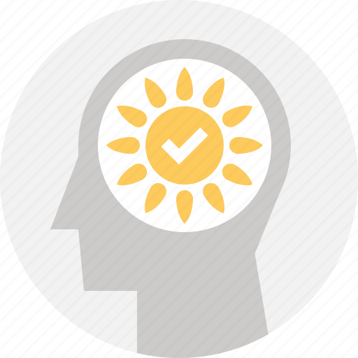 Emotion, head, human, mind, positive, sun, thinking icon - Download on Iconfinder