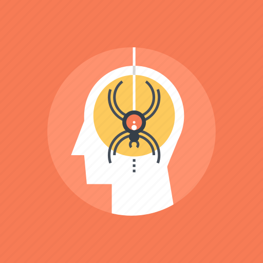 Fear, head, human, mind, phobia, spider, thinking icon - Download on Iconfinder