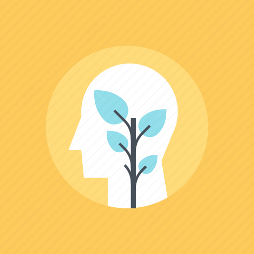 Expand, growth, head, human, mind, plant, thinking icon - Download on Iconfinder