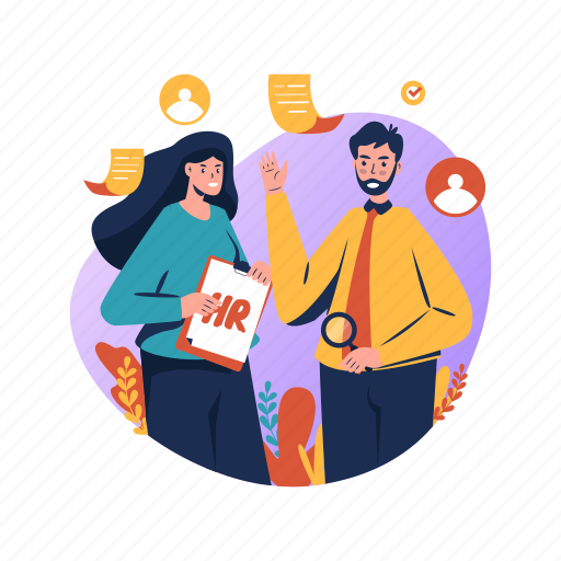 Hello, about us, welcome, profile, team, human resources, management illustration - Download on Iconfinder