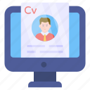 online cv, online resume, curriculum vitae, job application, biodata