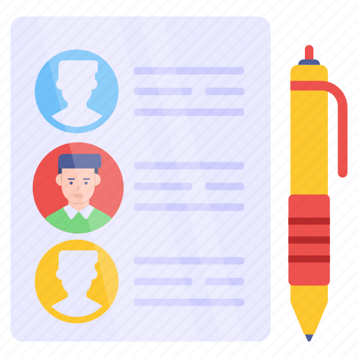 Employee information, employee list, checklist, members list, candidate information icon - Download on Iconfinder