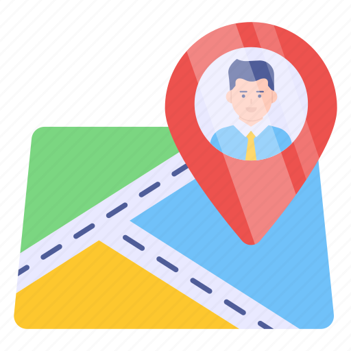 User location, user direction, gps, navigation, geolocation icon - Download on Iconfinder