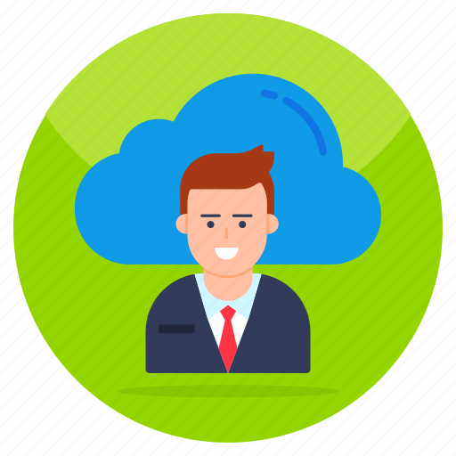 Cloud user, cloud person, cloud avatar, cloud profile, cloud account icon - Download on Iconfinder