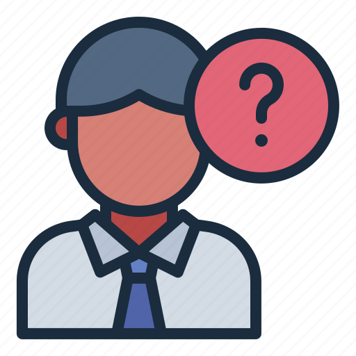 Question, doubt, thinking, how, why, businessman, solution icon - Download on Iconfinder