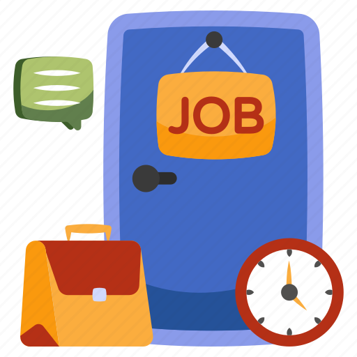Job time, work time, job schedule, job board, hanging board icon - Download on Iconfinder