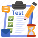 job test, work test, employment test, test sheet, skill test