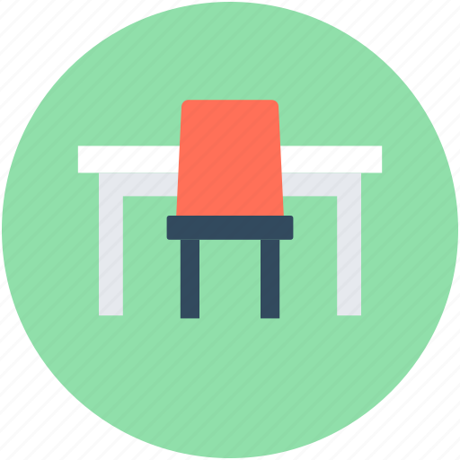Chair, office, office desk, table, workstation icon - Download on Iconfinder
