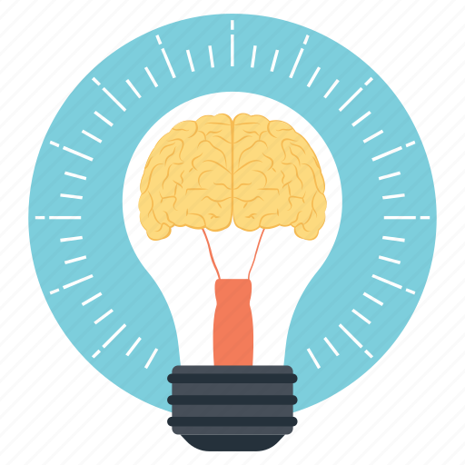 Creating ideas, creativity, glowing brain, idea, thinking icon - Download on Iconfinder