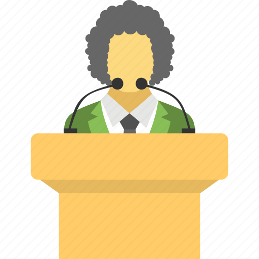 Conference, political leader, public speaker, seminar, speech icon - Download on Iconfinder