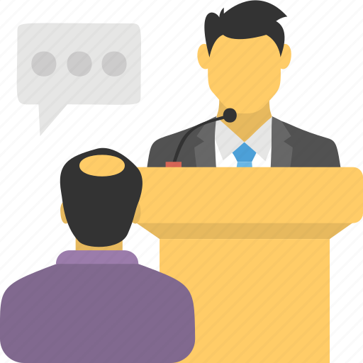 Debate, lecture, seminar, speech, talk icon - Download on Iconfinder