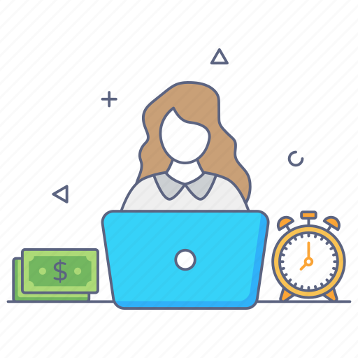 Employee cost, employee wages, employee compensation, on time payment, payment salary icon - Download on Iconfinder