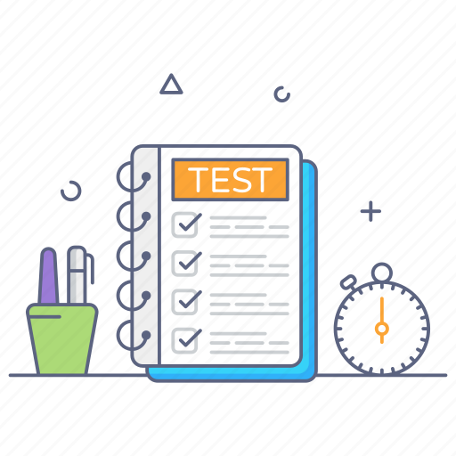 Exam time, test time, todo list, mock test, project time icon - Download on Iconfinder