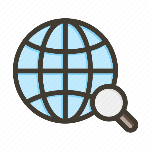 Web, search, engine, globe, internet, magnifier, find icon - Download on Iconfinder