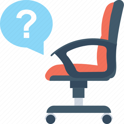 Chair, hiring, question mark, vacancy, vacant icon - Download on Iconfinder