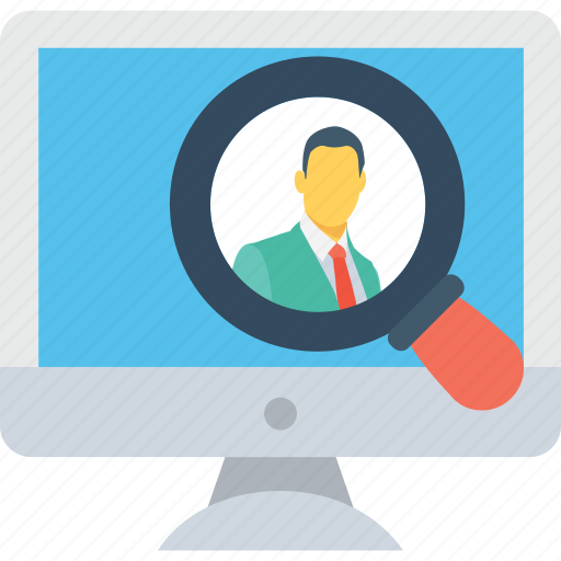 Find, human resource, monitor, personnel, search icon - Download on Iconfinder