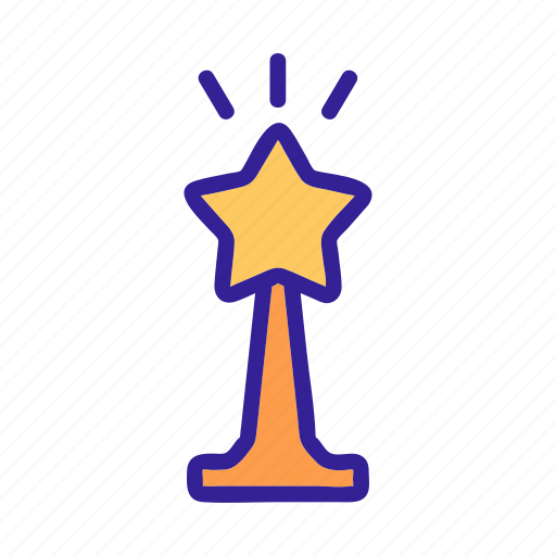 Achievement, art, award, best, contour, first, talent icon - Download on Iconfinder