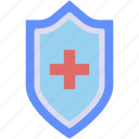 shield, hospital, insurance, security, healthcare