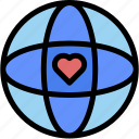 charity, heart, globe, love, and, romance, ecology, environment