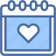 calendar, wedding, valentines, day, heart, donation 