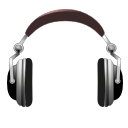audio, emblem, headphones, music, sound