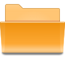 folder, orange