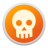 danger, emblem, skull 