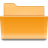 folder, orange 