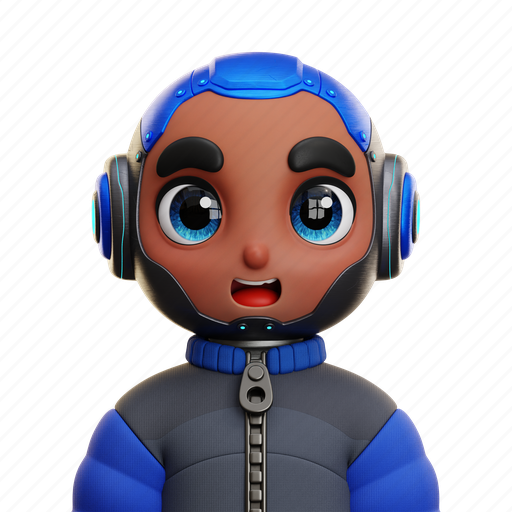 Humanoid, boy, jacket, person, avatar, character, robot 3D illustration - Download on Iconfinder