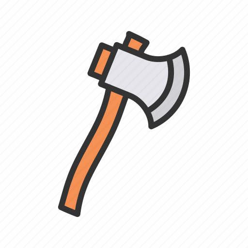 Hatchet, survival, cutting, wood chopping, firewood, tool, forest icon - Download on Iconfinder