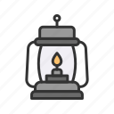 oil lamp, illumination, camping, survival, night, darkness, flame, emergency