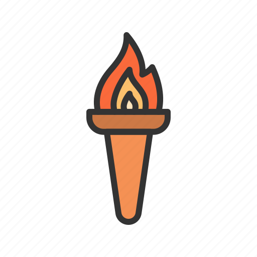 Torch, fire, night, camping, adventure, darkness, illuminate icon - Download on Iconfinder