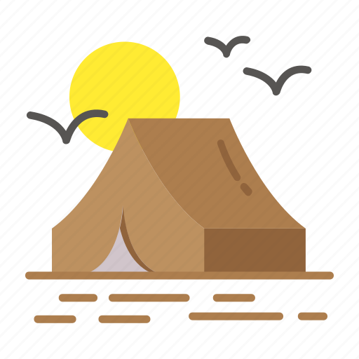 Vacation, tent, camping, travelling, outdoor, tourism icon - Download on Iconfinder
