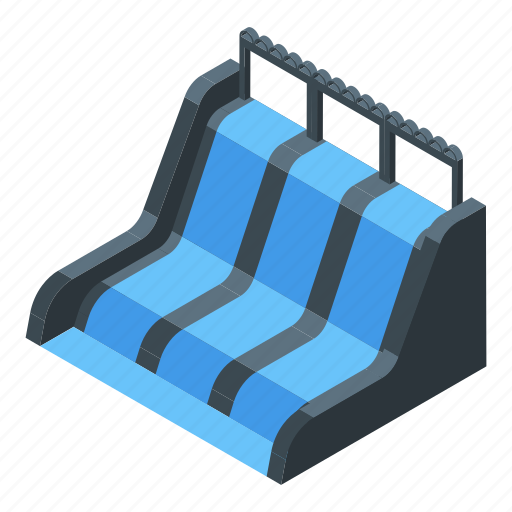 Aqua, power, dam, isometric icon - Download on Iconfinder