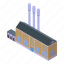 hydroelectric, station, isometric